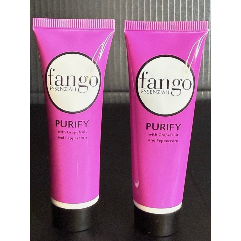 Lot of 2 Borghese Fango Essenziali PURIFY Mud Masks - Grapefruit & Peppercorn